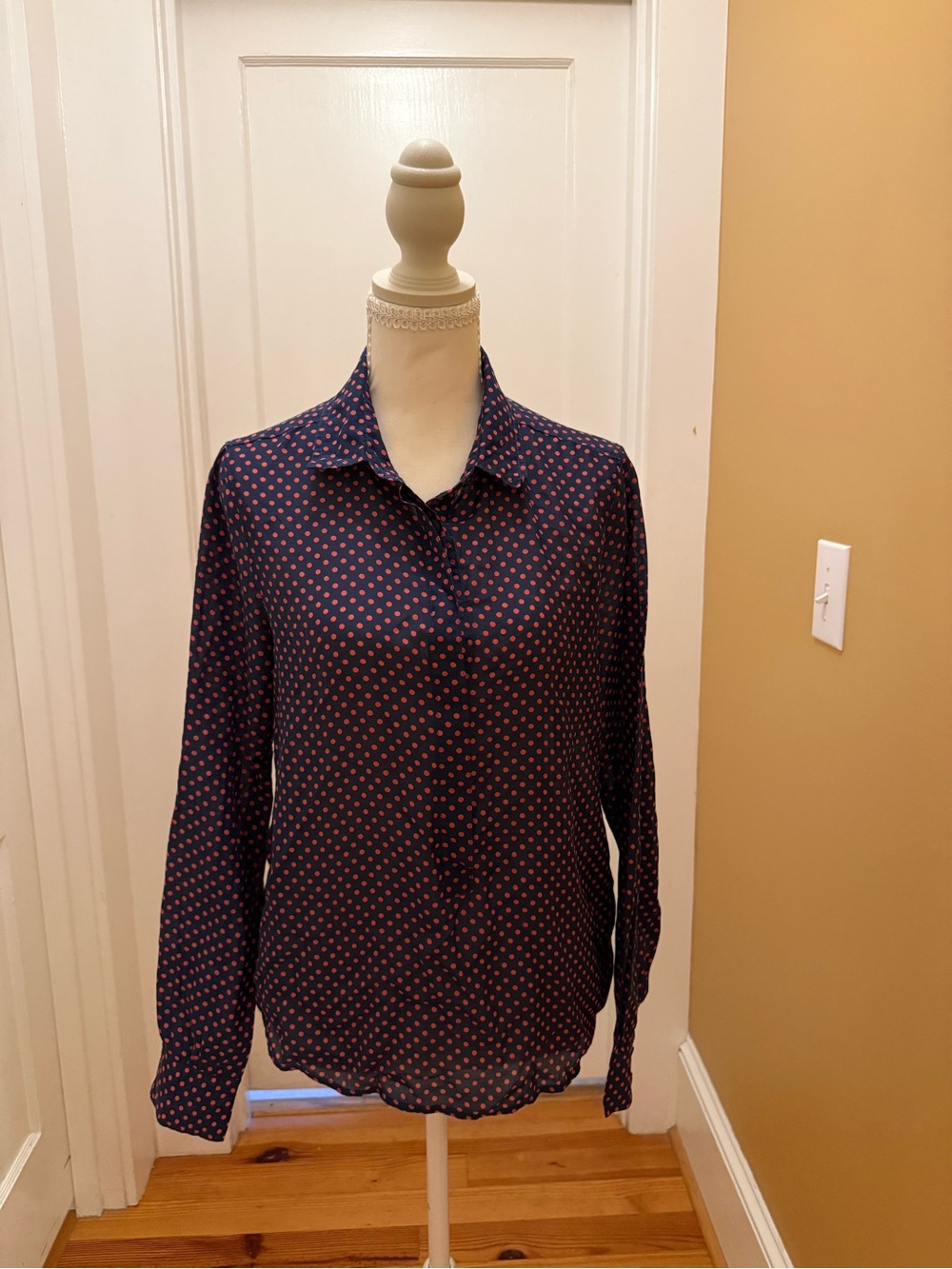J Crew Cotton Cotton Silk Perfect Shirt